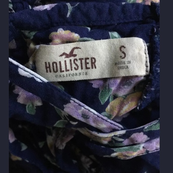 Hollister Navy  Floral dress size Small - Picture 4 of 4
